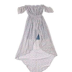 Mason & Belle Babydoll Off The Shoulder High/Low Dress XS Balletcore Cottage